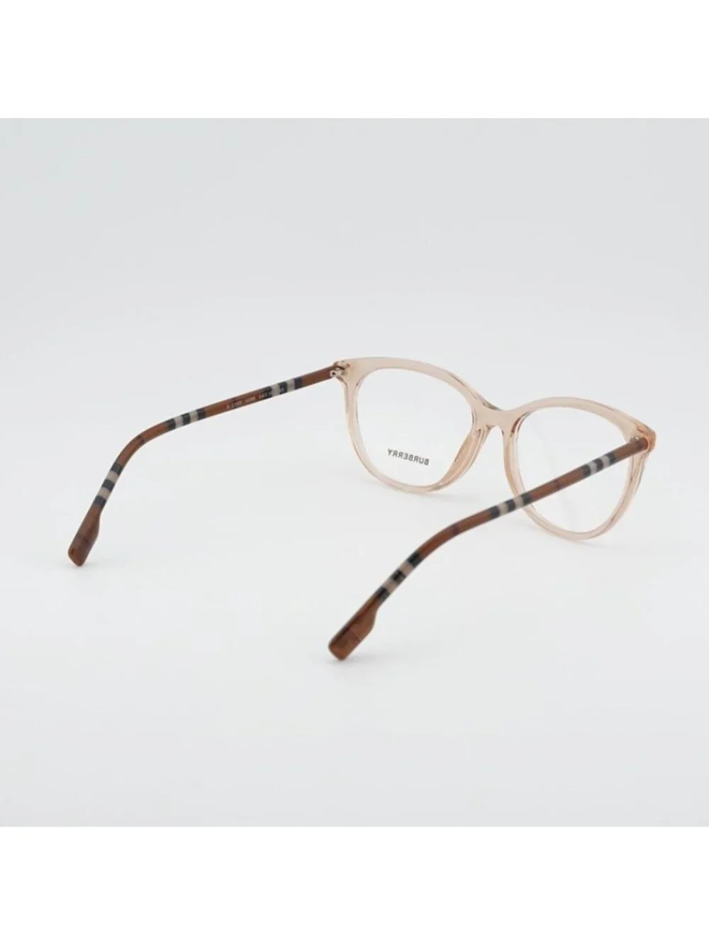 Burberry BE2389 4088 Eyeglasses Peach / Check 54mm Cat Eye Frame